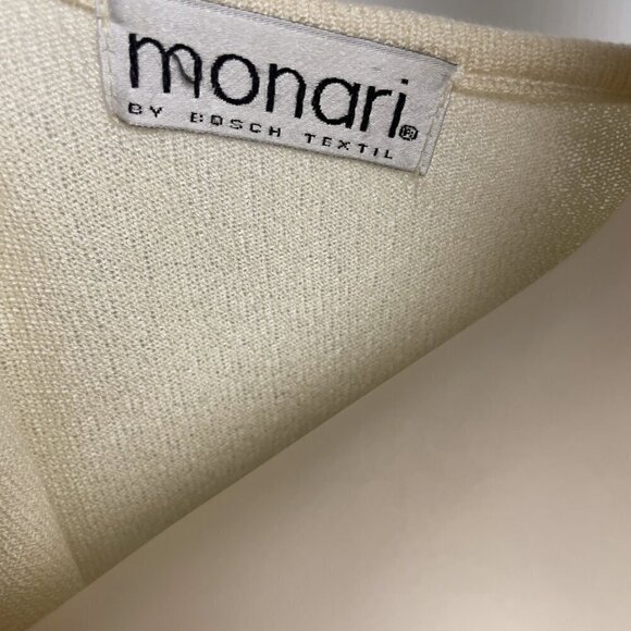 MONARI by Bosch Textil Semi-Sheer Scoop Neck Short Sleeves Tunic Top US 12 CA 10 - Picture 6 of 7